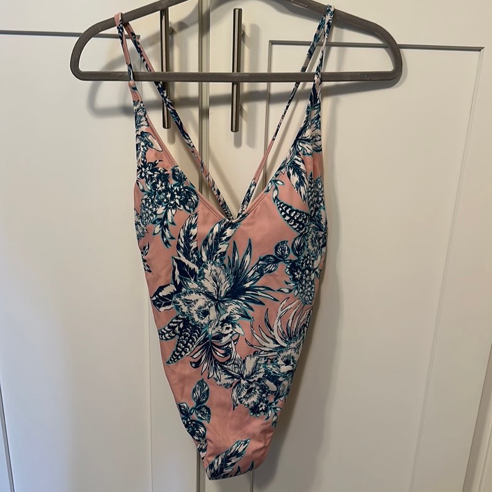 One piece low back suit! LA hearts size S/M